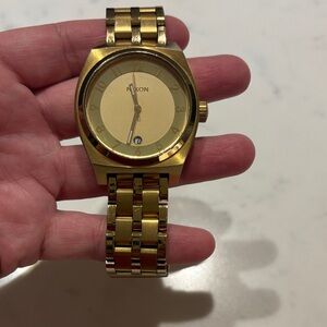 Nixon Monopoly Gold Watch, unisex